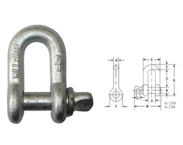 美式模锻卸扣 G210	